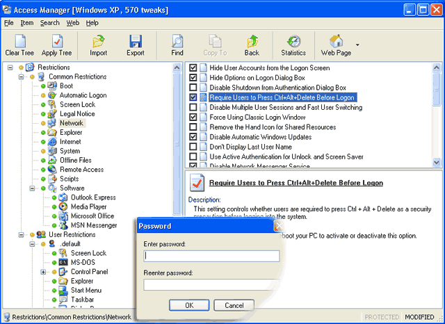 Access Manager for Windows Screenshot